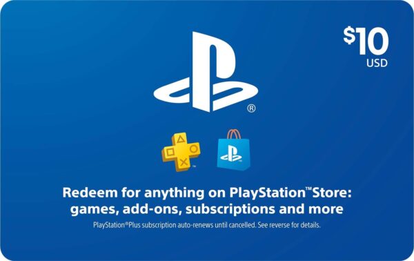 Karta podarunkowa PlayStation Network 10 USD - PSN Key. USA
